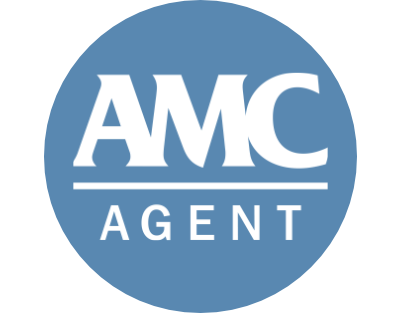 AMC Logo White on Blue (circle)